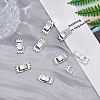 8Pcs Brass Fold Over Clasps FIND-FH0009-95B-4
