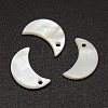 Moon Freshwater Shell Charms SHEL-M005-06-2