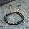 Bohemian Dyed Natural Imperial Jasper Heart Bead Braided Bead Bracelets for Women FS-WG782CA-10-1