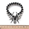 Punk Style Alloy Plastic Charm Bracelets LS-BJEW-K269-01P-7