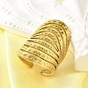 304 Stainless Steel Adjustable Cuff Rings for Women RJEW-B123-01G-03-1
