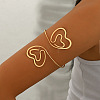 Iron Spiral Heart Upper Arm Cuff Bangles for Women WG31FC4-01-2