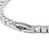 Cubic Zirconia Tennis Bracelet BJEW-L652-24P-02-4