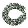 Natural Green Spot Jasper Beads Strands G-F839-A23-01-5