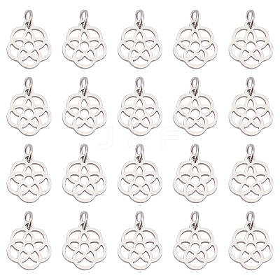 304 Stainless Steel Pendants STAS-UN0018-96P-1