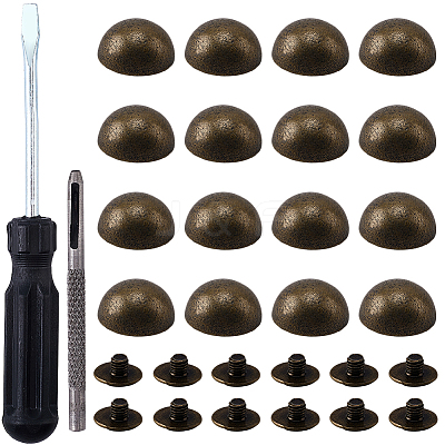 20 Bags Alloy Studs Rivets FIND-CL0002-03AB-1