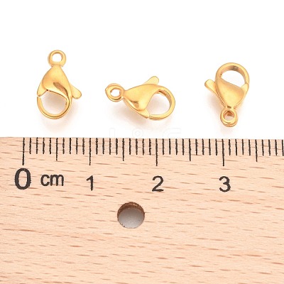 304 Stainless Steel Lobster Claw Clasps STAS-T040-PJ212-11-1