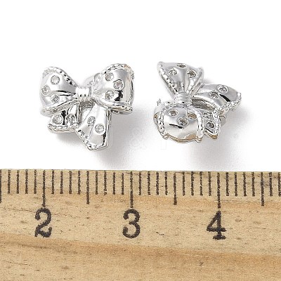 Brass Micro Pave Clear Cubic Zirconia Pendants KK-A236-17P-1