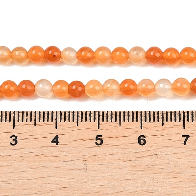 Natural Carnelian Beads Strands G-N0006-4mm-17-1