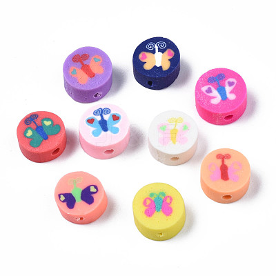 Handmade Polymer Clay Beads CLAY-N006-48-1