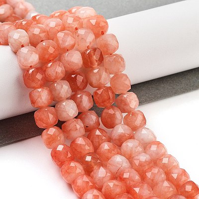 Natural White Jade Beads Strands G-H028-A09-14-1