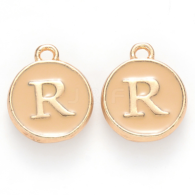 Golden Plated Alloy Enamel Charms LS-ENAM-S118-06R-1