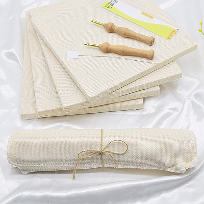Embroidery Fabric DOLL-PW0002-052B-1