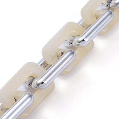 Handmade Acrylic Cable Chains AJEW-JB00674-10-1
