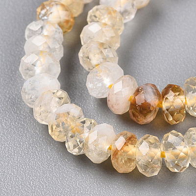 Natural Citrine(Heated) Beads Strands G-T141-43-1