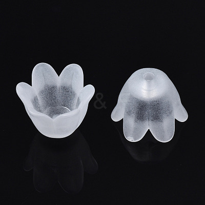 Transparent Acrylic Bead Caps FACR-N005-002A-1