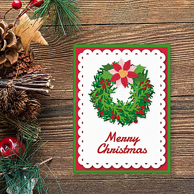 Christmas Carbon Steel Cutting Dies Stencils DIY-WH0309-1256-1