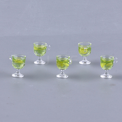 Resin Cup Pendants X-CRES-S359-11A-1