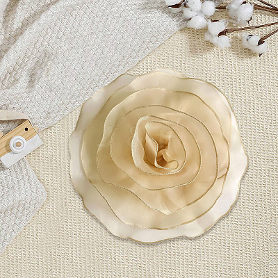 1Pc Flower Polyester Brooches JEWB-CN0001-08D-1