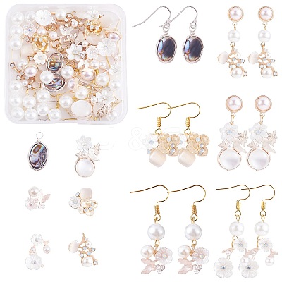 DIY Flower Drop Earring Making Kit DIY-SZ0009-77-1