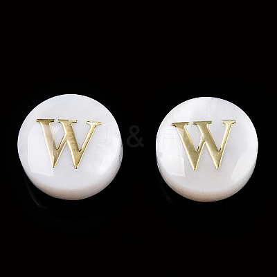 Natural Freshwater Shell Beads SHEL-N036-01W-1