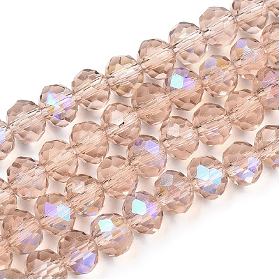 Electroplate Glass Beads Strands LS-EGLA-A034-T2mm-L22-1