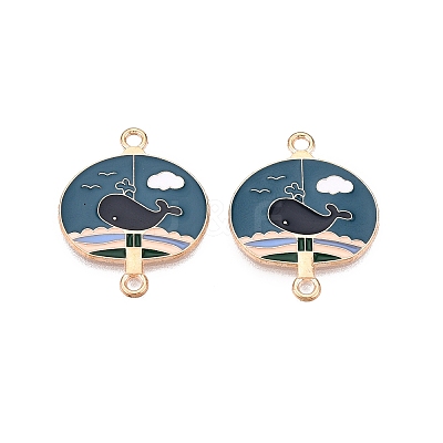 Alloy Enamel Pendants PALLOY-N176-29E-RS-1