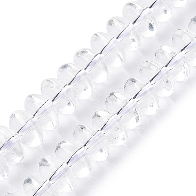 Transparent Glass Beads Strands GLAA-N001-62B-1