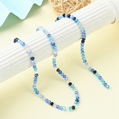 Electroplate Glass Beads Strands EGLA-yw0002-C01-1