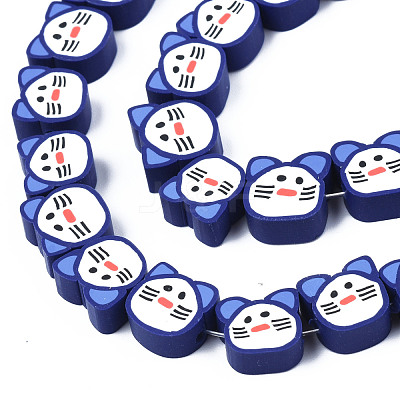 Handmade Polymer Clay Bead Strands CLAY-T020-18-1