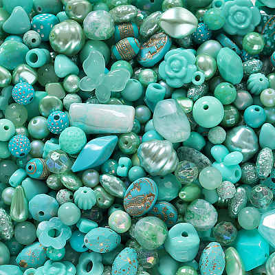 4 Bags Acrylic Beads MACR-WR0001-03A-1