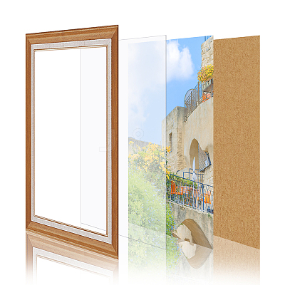 Transparent Acrylic for Picture Frame DIY-WH0204-82D-1