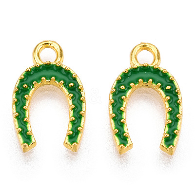 Alloy Enamel Charms ENAM-J445-02G-1