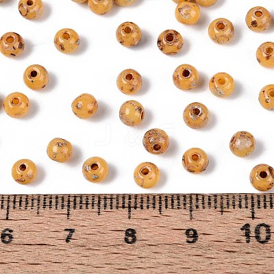 Picasso Baking Paint Glass Seed Beads SEED-N007-35B-1