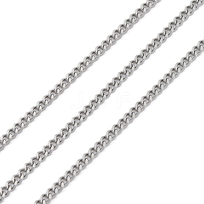 304 Stainless Steel Curb Chains CHS-M009-11P-05-1