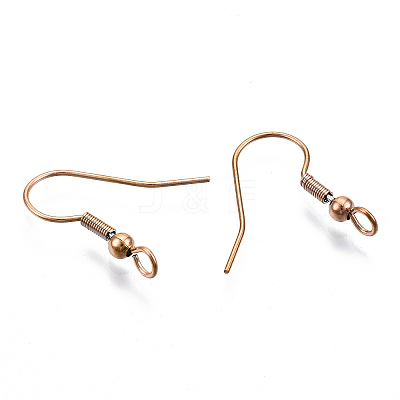 304 Stainless Steel Earring Hooks X-STAS-S111-003RG-1