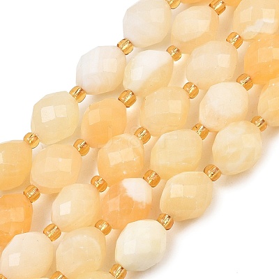 Natural Yellow Jade Beads Strands GG-CBA702E-B01-1
