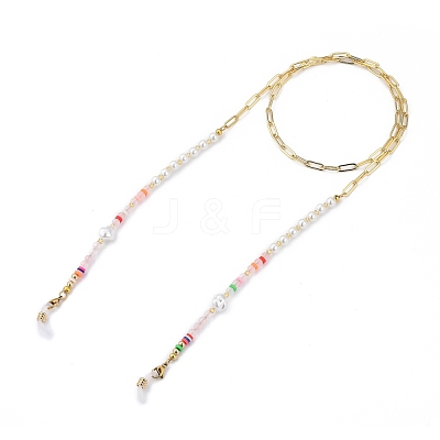 Brass Eyeglasses Chains AJEW-EH00214-03-1