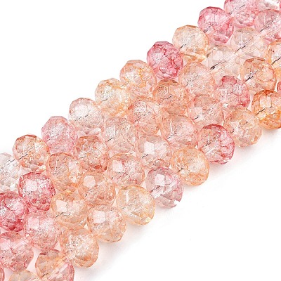 Transparent Glass Beads Strands GLAA-T023-4mm-A06-1