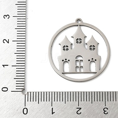 201 Stainless Steel Pendants STAS-G366-02P-03-1