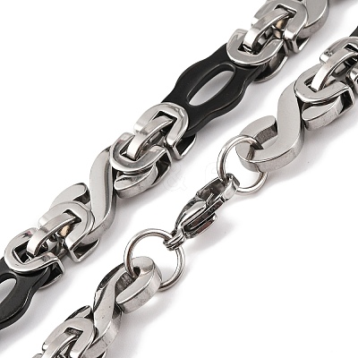 201 Stainless Steel Links Chain Necklace NJEW-F222-38EBP-05-1