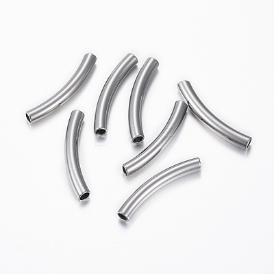 Tarnish Resistant 304 Stainless Steel Tube Beads X-STAS-H376-122-1
