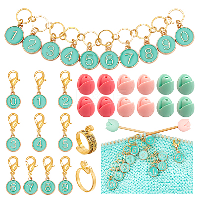 Number DIY Knitting Tool Sets HJEW-NB00074-04-1