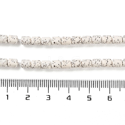 Imitation Bodhi Glazed Porcelain Beads Strands PORC-H011-01-1