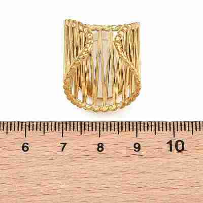 304 Stainless Steel Cuff Rings Ring Components SA-CBA098D-01G-E-1