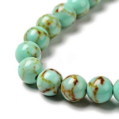 Synthetic Turquoise Beads Strands TURQ-H038-6mm-XXS10-1