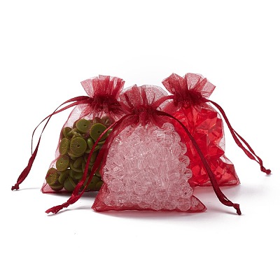 Organza Gift Bags with Drawstring X-OP-R016-7x9cm-03-1