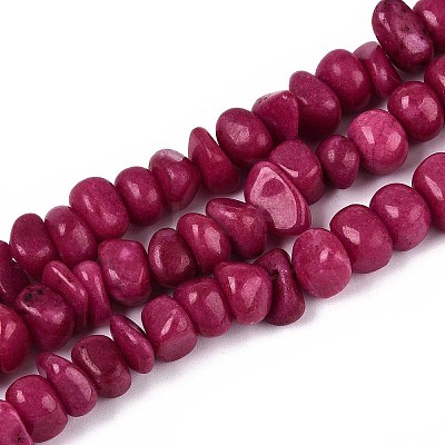 Dyed Natural Yellow Jade Beads Strands G-ZX005-13D-1