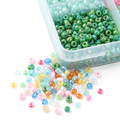 180G 15 Colors Glass Seed Beads SEED-FS0001-11-1