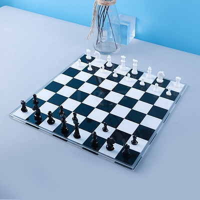 DIY Chess Board & Pieces Silicone Molds DIY-F052-01-1